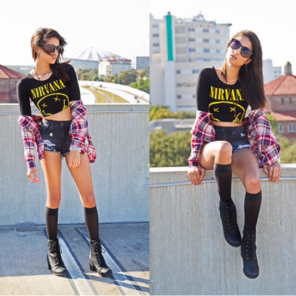Nirvana Cropped Tee